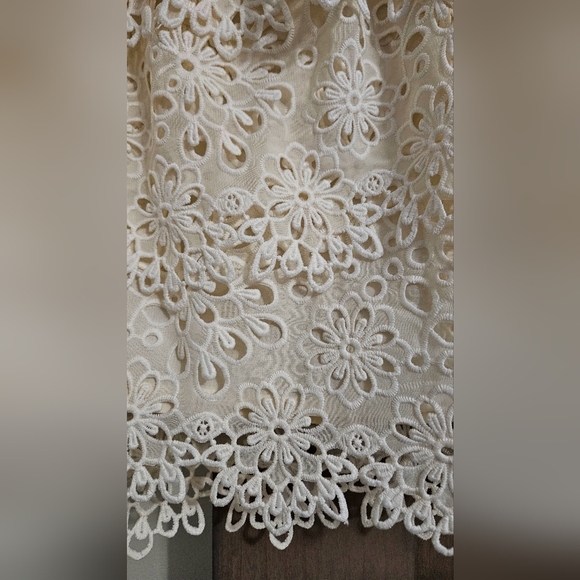 MISA Hylton for INC Eyelet Skirt in Cream . Size XXL NWT - Picture 6 of 13